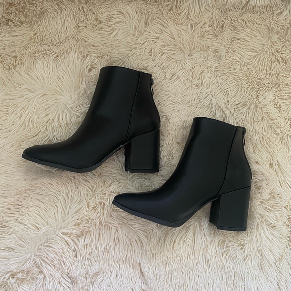 top moda black booties